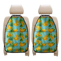 Banana Palm Leaf Pattern Print Car Seat Organizers