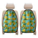 Banana Palm Leaf Pattern Print Car Seat Organizers
