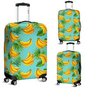 Banana Palm Leaf Pattern Print Luggage Cover GearFrost