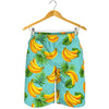Banana Palm Leaf Pattern Print Men's Shorts