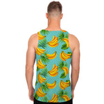 Banana Palm Leaf Pattern Print Men's Tank Top