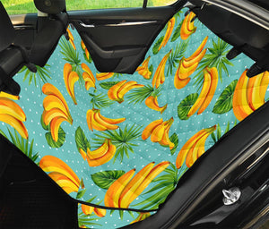 Banana Palm Leaf Pattern Print Pet Car Back Seat Cover