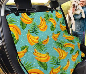 Banana Palm Leaf Pattern Print Pet Car Back Seat Cover