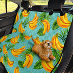 Banana Palm Leaf Pattern Print Pet Car Back Seat Cover