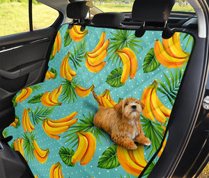 Banana Palm Leaf Pattern Print Pet Car Back Seat Cover