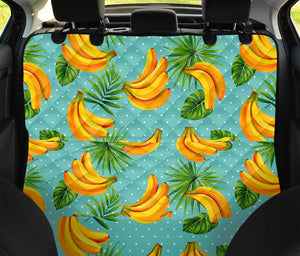 Banana Palm Leaf Pattern Print Pet Car Back Seat Cover