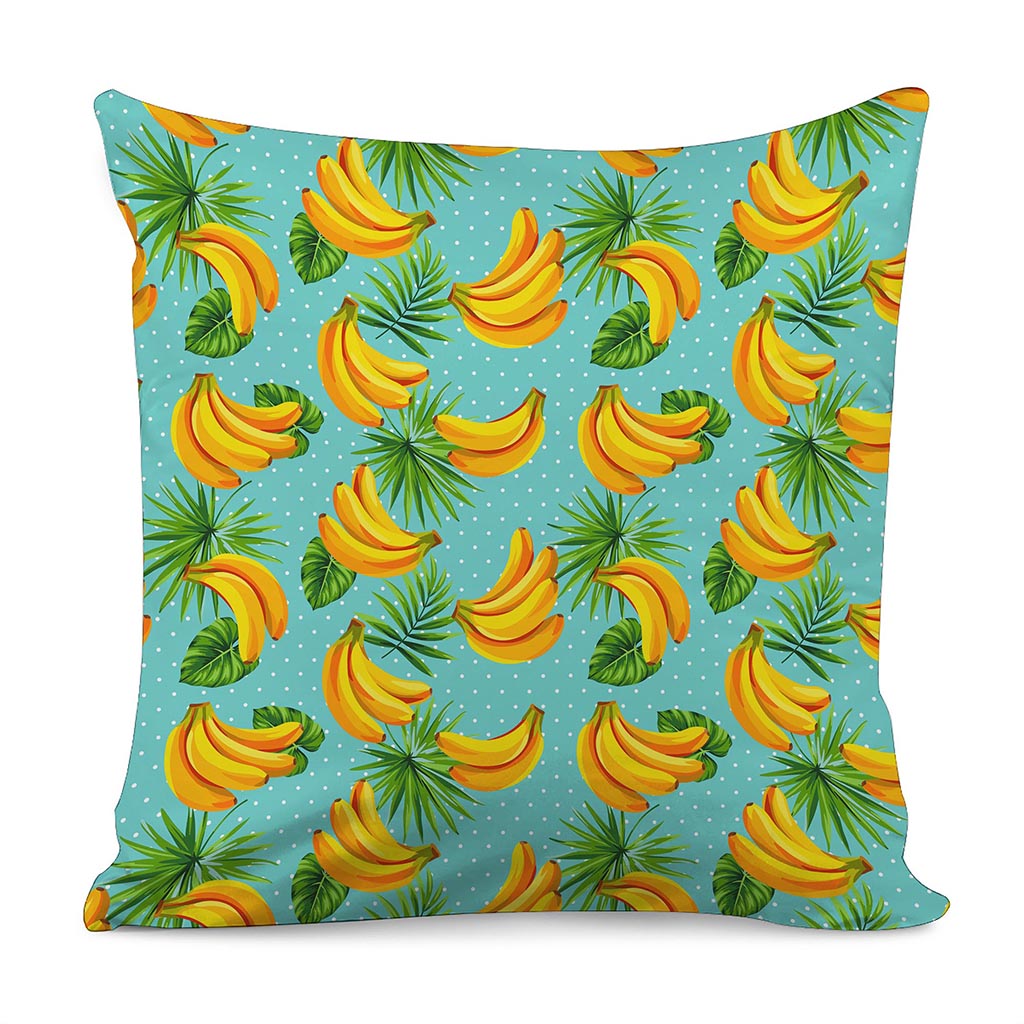 Banana Palm Leaf Pattern Print Pillow Cover