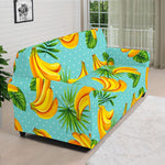 Banana Palm Leaf Pattern Print Sofa Cover