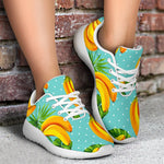 Banana Palm Leaf Pattern Print Sport Shoes GearFrost