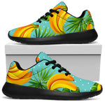 Banana Palm Leaf Pattern Print Sport Shoes GearFrost