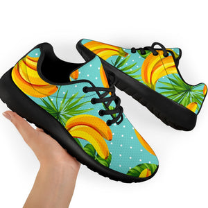 Banana Palm Leaf Pattern Print Sport Shoes GearFrost