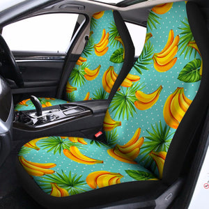 Banana Palm Leaf Pattern Print Universal Fit Car Seat Covers