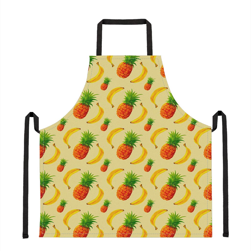 Banana Pineapple Pattern Print Apron