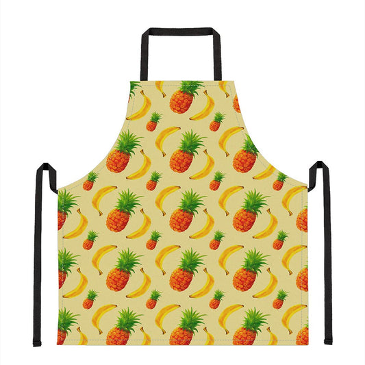 Banana Pineapple Pattern Print Apron