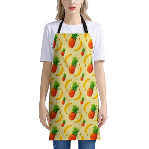 Banana Pineapple Pattern Print Apron