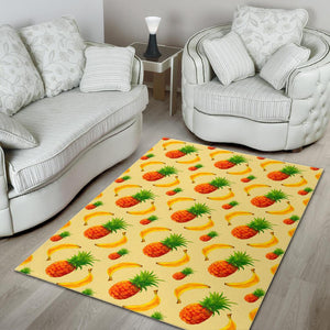 Banana Pineapple Pattern Print Area Rug GearFrost