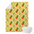 Banana Pineapple Pattern Print Blanket