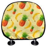 Banana Pineapple Pattern Print Car Headrest Covers