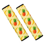 Banana Pineapple Pattern Print Car Seat Belt Covers