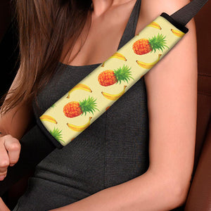 Banana Pineapple Pattern Print Car Seat Belt Covers