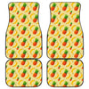 Banana Pineapple Pattern Print Front and Back Car Floor Mats
