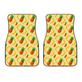 Banana Pineapple Pattern Print Front Car Floor Mats