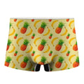Banana Pineapple Pattern Print Men's Boxer Briefs