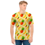 Banana Pineapple Pattern Print Men's T-Shirt
