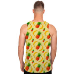 Banana Pineapple Pattern Print Men's Tank Top