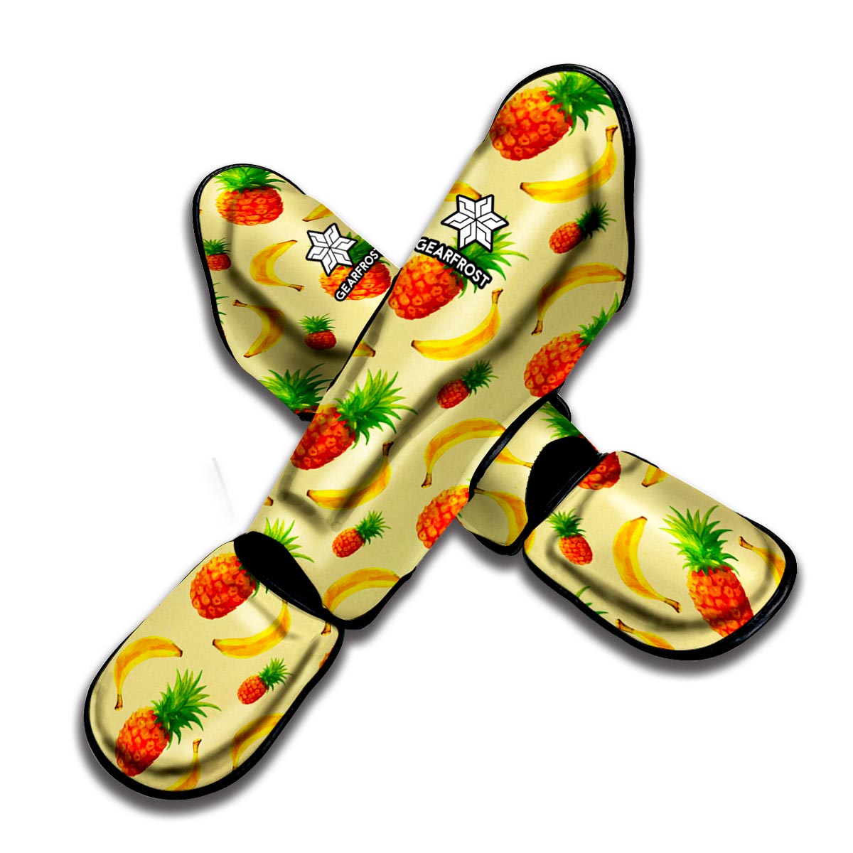 Banana Pineapple Pattern Print Muay Thai Shin Guard