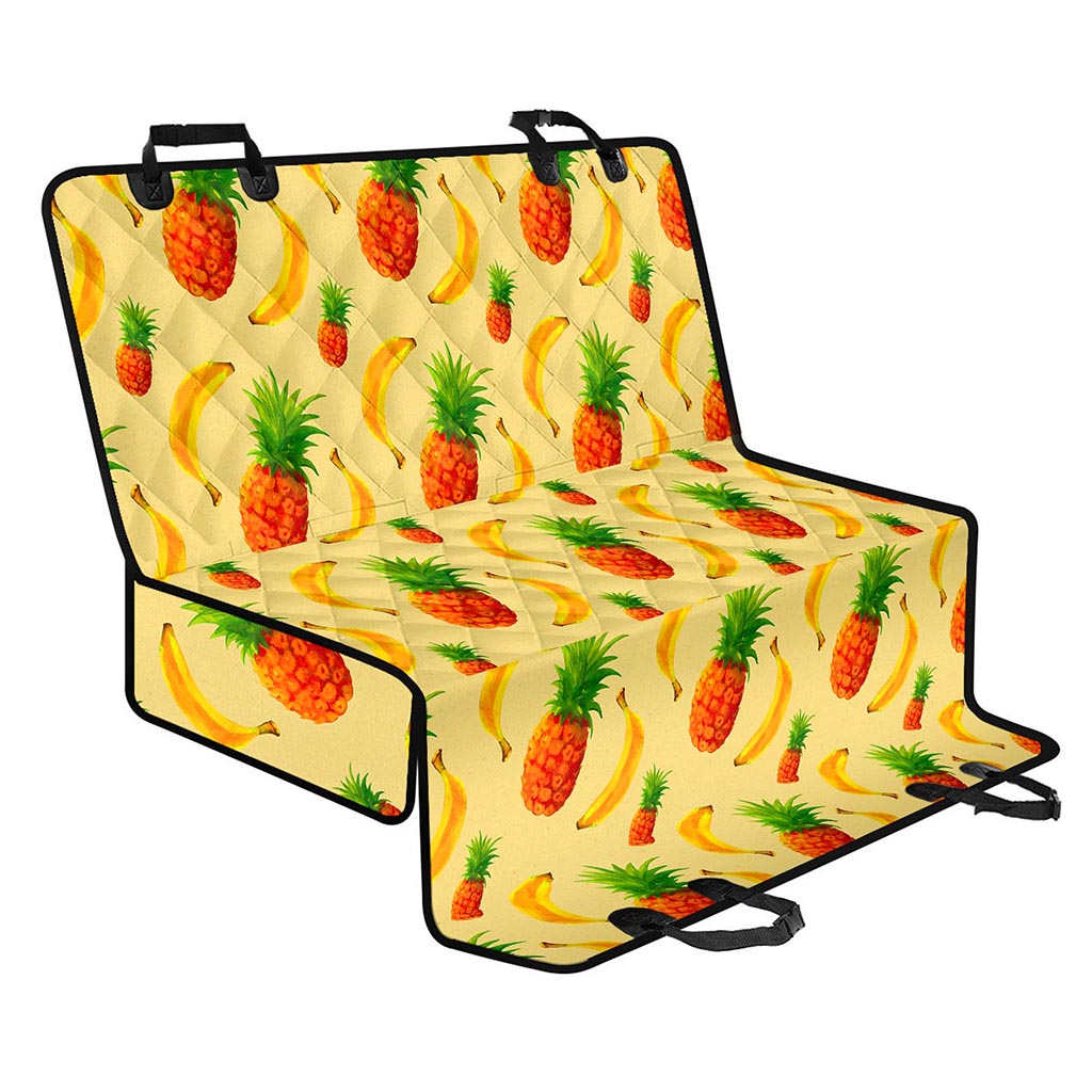 Banana Pineapple Pattern Print Pet Car Back Seat Cover