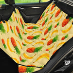 Banana Pineapple Pattern Print Pet Car Back Seat Cover