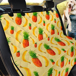 Banana Pineapple Pattern Print Pet Car Back Seat Cover