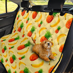 Banana Pineapple Pattern Print Pet Car Back Seat Cover