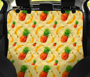 Banana Pineapple Pattern Print Pet Car Back Seat Cover
