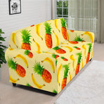 Banana Pineapple Pattern Print Sofa Cover