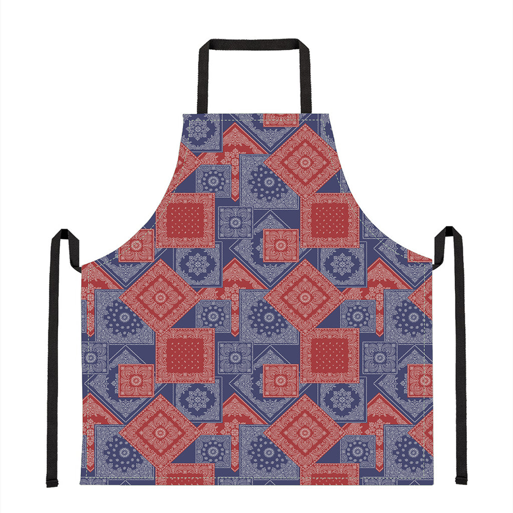 Bandanna Patchwork Pattern Print Apron