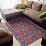 Bandanna Patchwork Pattern Print Area Rug