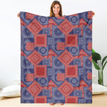 Bandanna Patchwork Pattern Print Blanket