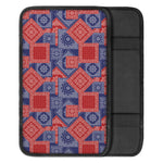 Bandanna Patchwork Pattern Print Car Center Console Cover