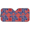 Bandanna Patchwork Pattern Print Car Sun Shade