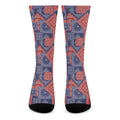 Bandanna Patchwork Pattern Print Crew Socks