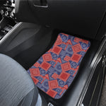 Bandanna Patchwork Pattern Print Front Car Floor Mats