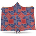 Bandanna Patchwork Pattern Print Hooded Blanket