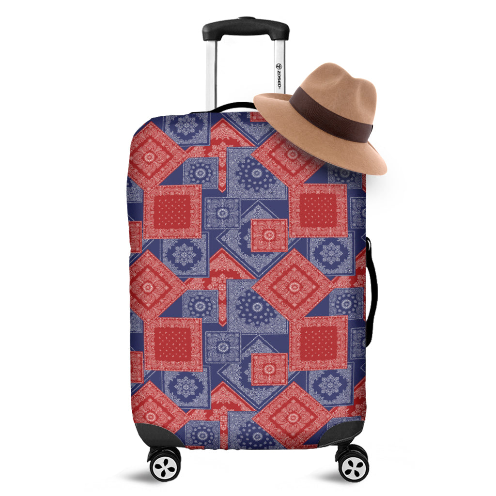 Bandanna Patchwork Pattern Print Luggage Cover