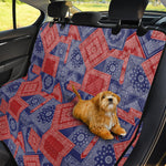 Bandanna Patchwork Pattern Print Pet Car Back Seat Cover