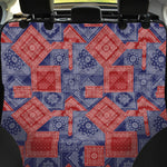 Bandanna Patchwork Pattern Print Pet Car Back Seat Cover