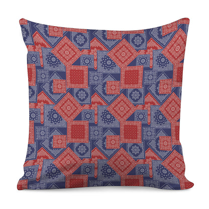 Bandanna Patchwork Pattern Print Pillow Cover
