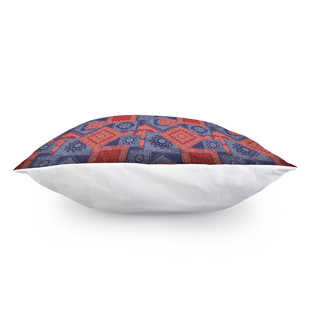 Bandanna Patchwork Pattern Print Pillow Cover