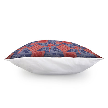 Bandanna Patchwork Pattern Print Pillow Cover
